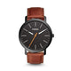 Fossil City Collection Premium Analog Watch (Model K2G226G6) – Unisex Rose Gold Stainless Steel Case with Brown Leather Strap | SFYKART