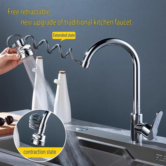 Sink Sprayer Attachment for Faucet – 360° Rotating ABS Water Saving Tap Nozzle (Silver) | SFYKART