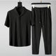 Men’s Corduroy Co-Ord Set – Stylish Collar Neck Half Sleeves Shirt with Track Pant (Cotton Blend) | SFYKART