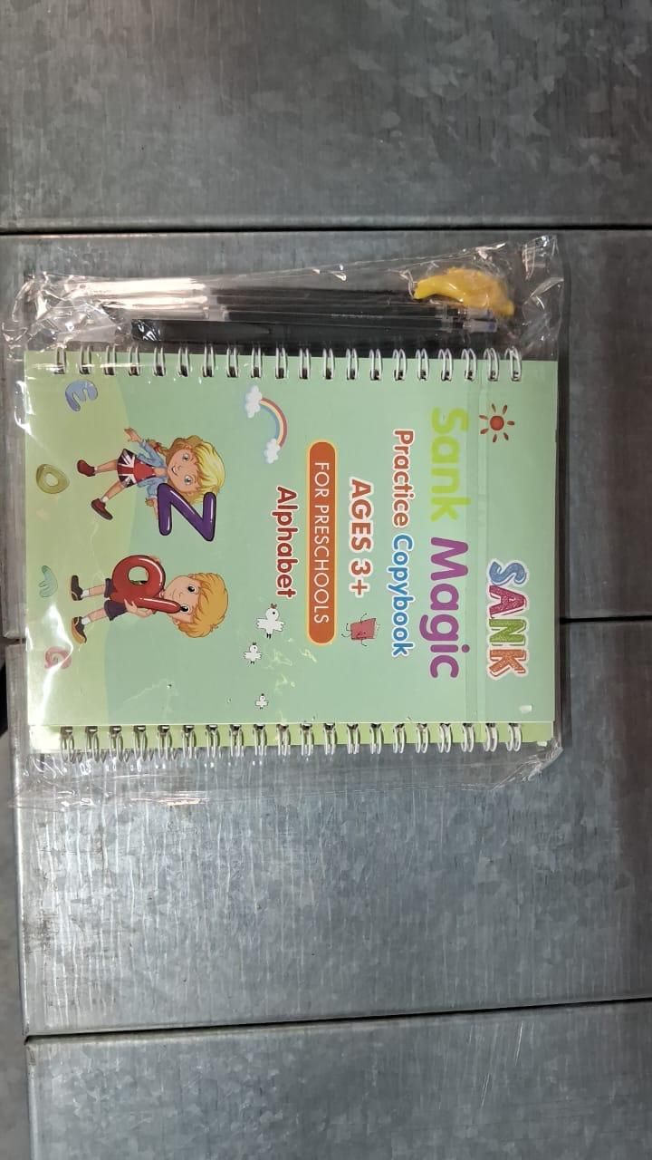 Sank Magic Practice Copybook (4 Books + 1 Pen + 1 Grip + 10 Refills)