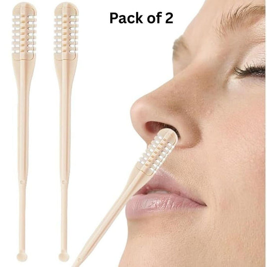 Pack of 2 Nose Hair Cutter – 360° Rotating Manual Nose Hair Removal Tool Tweezers for Unwanted Hair Treatment (Unisex) | SFYKART