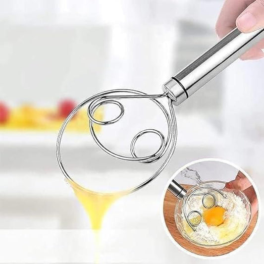 Dishwasher Safe Danish Dough Whisk – Stainless Steel Bread Whisk & Mixer Tool for Baking (Pack of 2) | SFYKART