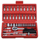 46 in 1 Tool Kit – Multi-Purpose Screwdriver & Socket Set with Ratchet Wrench, Hand Tool Kit for Bike & Car | SFYKART