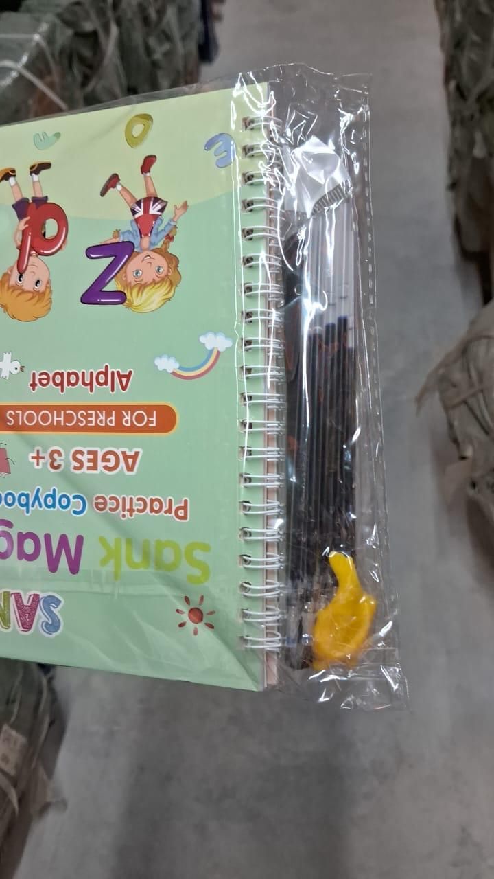Sank Magic Practice Copybook (4 Books + 1 Pen + 1 Grip + 10 Refills)