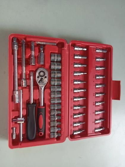 46 in 1 Tool Kit – Multi-Purpose Screwdriver & Socket Set with Ratchet Wrench, Hand Tool Kit for Bike & Car | SFYKART