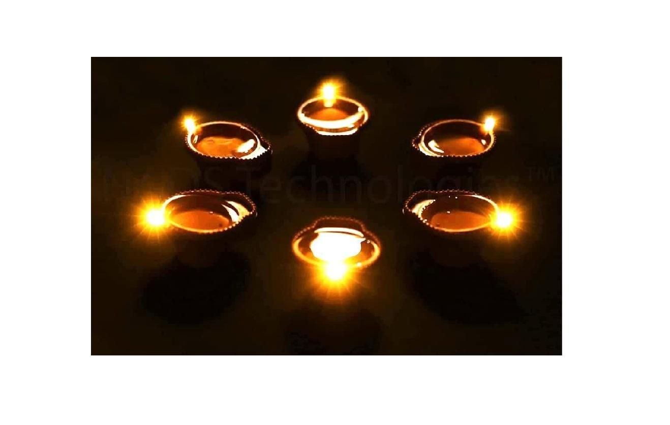 LED Light Water Sensor Diyas – Decorative Ambient Lights for Festivals & Home Décor (Pack of 6/12/18/24) | SFYKART