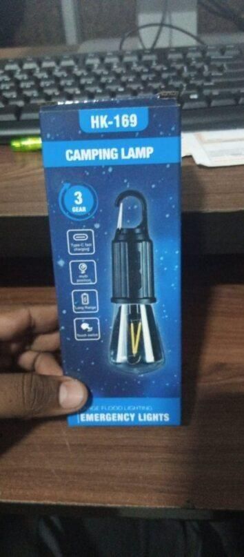 Decorative Hanging Bulb – Rechargeable 3 Modes Tent Lamp with USB Type-C Charging for Camping & Outdoor Use | SFYKART