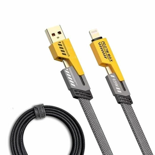 USB C Cable Lightning Cable 4-in-1 – Multi Charging Cable, Plastic-Free Eco-Friendly Design | SFYKART