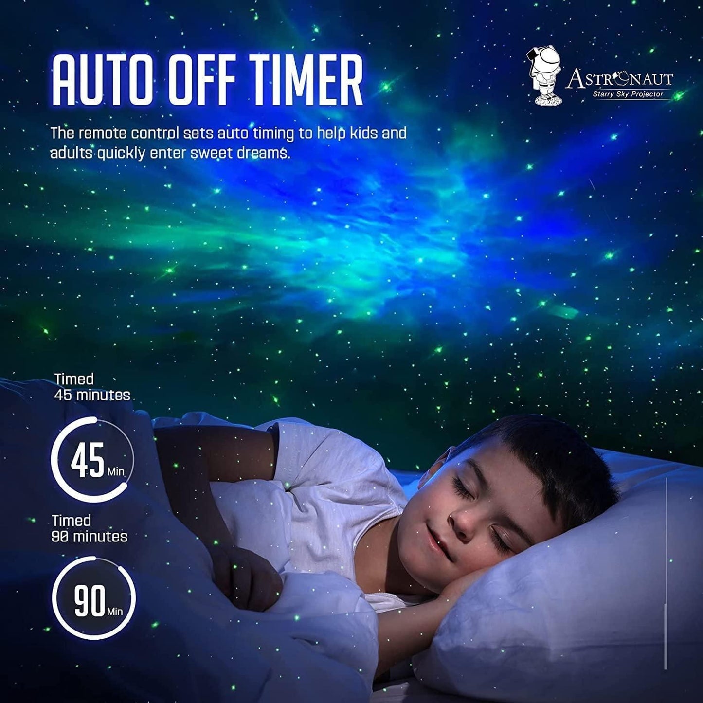 Astronaut Galaxy Projector Night Light – 360° Rotating Nebula Star Lamp with Remote Control, Timer & Adjustable Head – Space Projector for Kids’ Bedroom, Gaming Room, Gifts & Home Décor