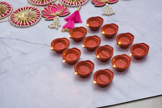 LED Light Water Sensor Diyas – Decorative Ambient Lights for Festivals & Home Décor (Pack of 6/12/18/24) | SFYKART
