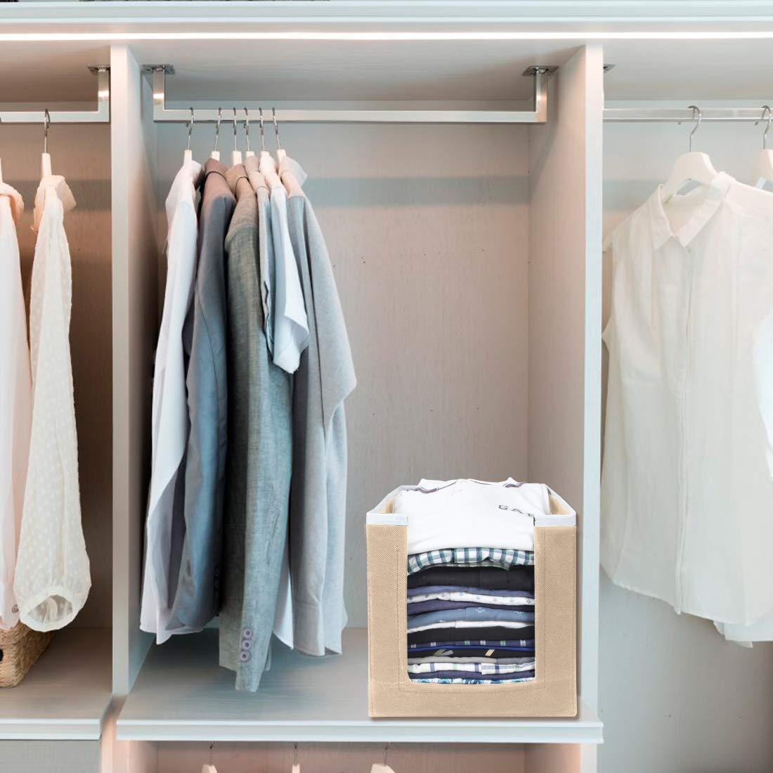 Soft Cloth Shirt Organizer (Pack of 3) – Non-Woven Foldable Wardrobe Storage Box for Shirts, Clothes & Undergarments | SFYKART