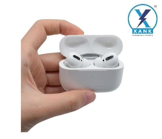 XANK AirPods Pro with Wireless Charging Case – Sensor Enabled Bluetooth True Wireless Headset (White) | SFYKART