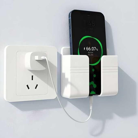 Wall Mounted Mobile Holder with Adhesive Strips – No Drill Charging Stand for Smartphones | SFYKART