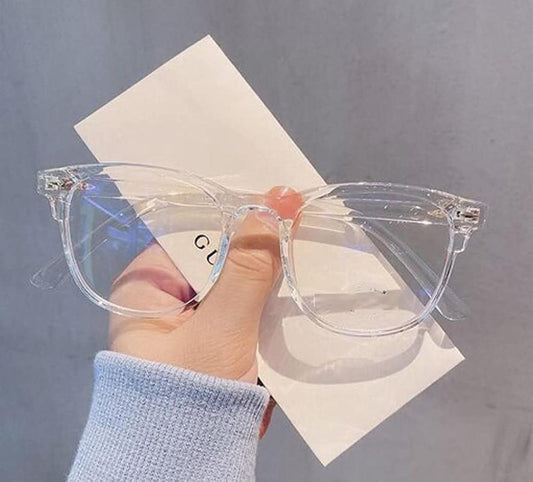 Unisex Clear Cat-Eye Sunglasses – Stylish Metal Frame Casual Glass Lens Eyewear | SFYKART