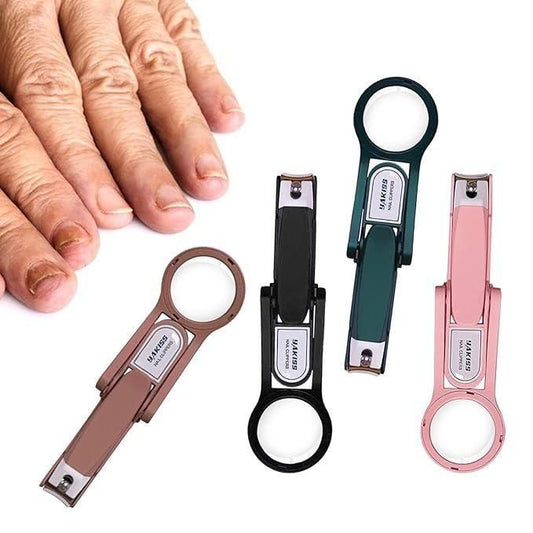 Nail Clipper with Magnifying Glass – Stainless Steel Precision Cutter for Easy & Safe Nail Care | SFYKART