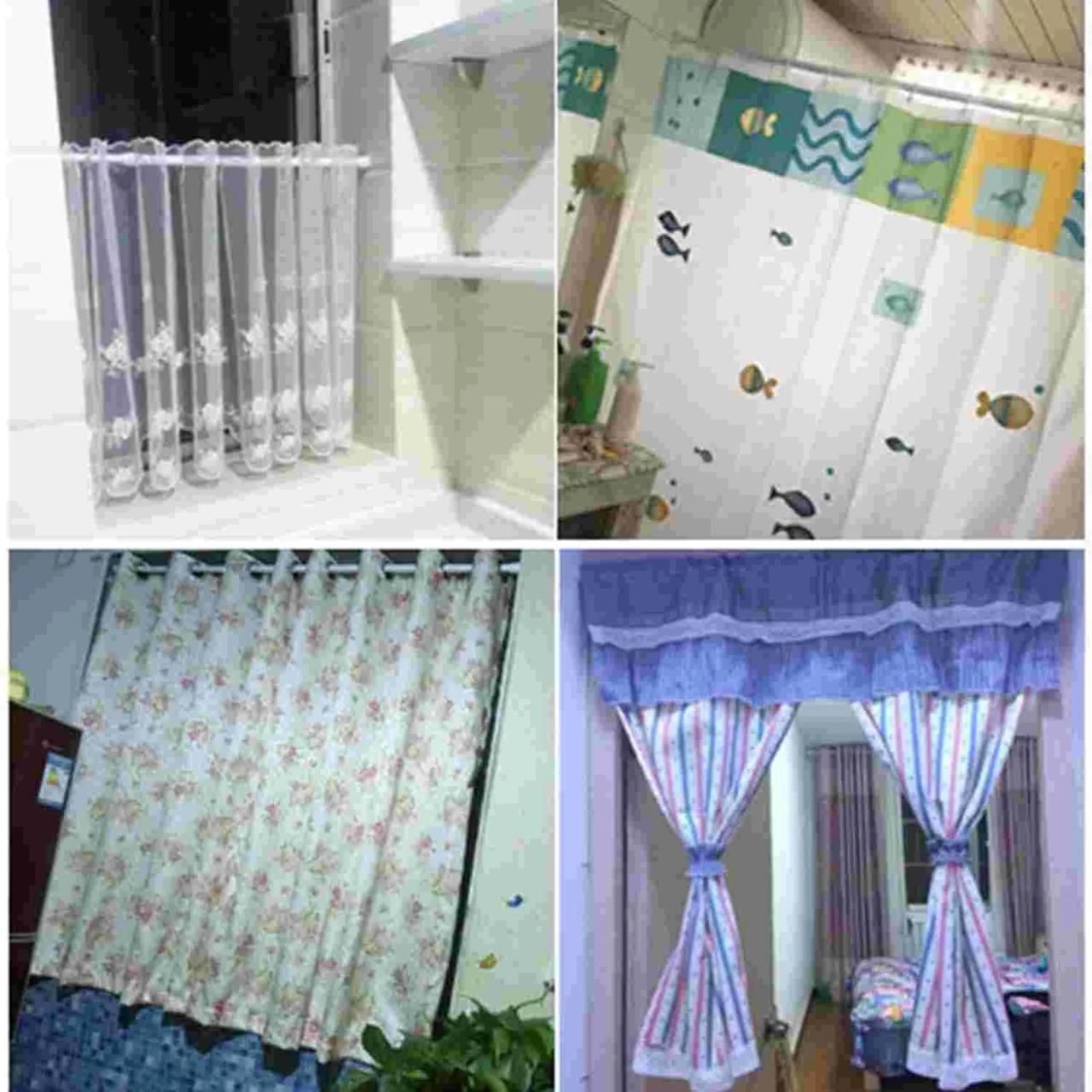 Drill-Free Multifunctional Adjustable Rod – Stainless Steel Tension Rod for Shower Curtains & Home Use (Silver) | SFYKART