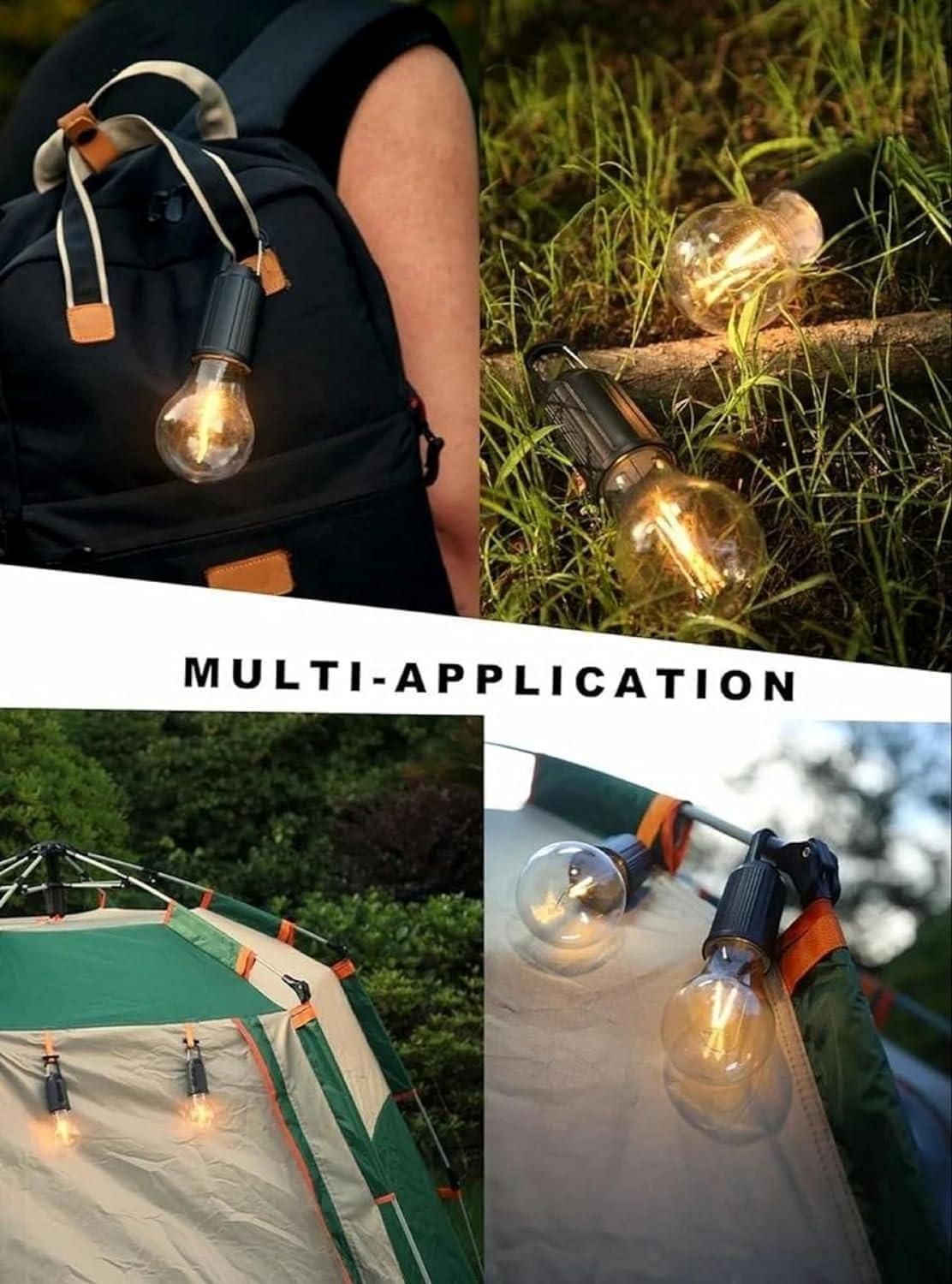 Decorative Hanging Bulb – Rechargeable 3 Modes Tent Lamp with USB Type-C Charging for Camping & Outdoor Use | SFYKART