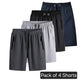 Combo of 4 Men’s Stretchable Cotton Shorts – Multicolor Solid Regular Fit Casual Wear | SFYKART
