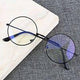 Unisex Clear Black Round Sunglasses – Stylish Metal Frame with Clear Glass Lens Casual Eyewear | SFYKART