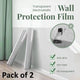 Self-Adhesive Transparent Electrostatic Wall Protection Film – Waterproof PP Sheet for Wall & Furniture (Buy 1 Get 1 Free, Pack of 2) | SFYKART