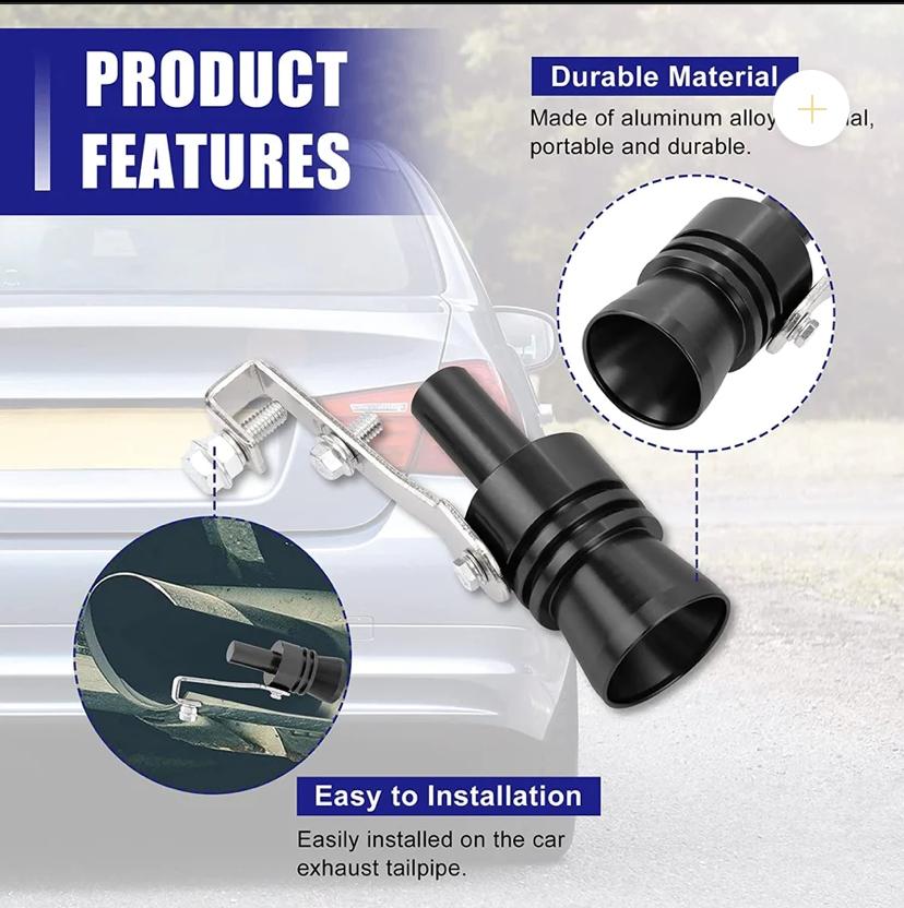 Car Turbo Sound Whistle Muffler – Exhaust Pipe Simulator Vehicle Refit Device Auto Accessory | SFYKART