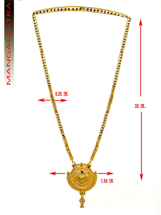 Pretty Gold Plated Mangalsutra – Traditional Jewelry for Women | SFYKART