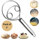 Dishwasher Safe Danish Dough Whisk – Stainless Steel Bread Whisk & Mixer Tool for Baking (Pack of 2) | SFYKART