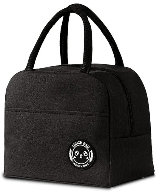 Insulated Portable & Reusable Lunch Bag – Leak Proof Hot & Cold Food Storage for Office, College, Picnic & School (Black) | SFYKART