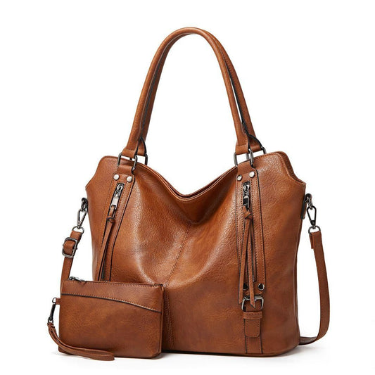 Women’s PU Leather Tote Bag – Stylish 2 in 1 Hobo Handbag with Shoulder Strap, Office & Casual Purse | SFYKART