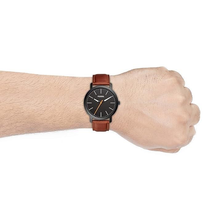Fossil City Collection Premium Analog Watch (Model K2G226G6) – Unisex Rose Gold Stainless Steel Case with Brown Leather Strap | SFYKART