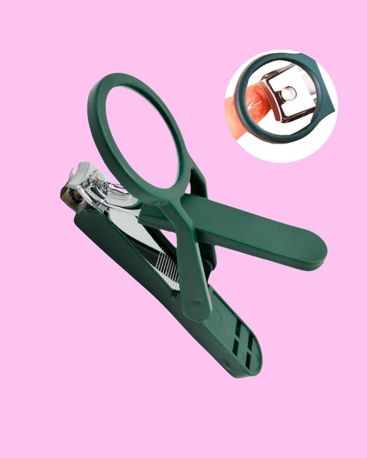 Nail Clipper with Magnifying Glass – Stainless Steel Precision Cutter for Easy & Safe Nail Care | SFYKART