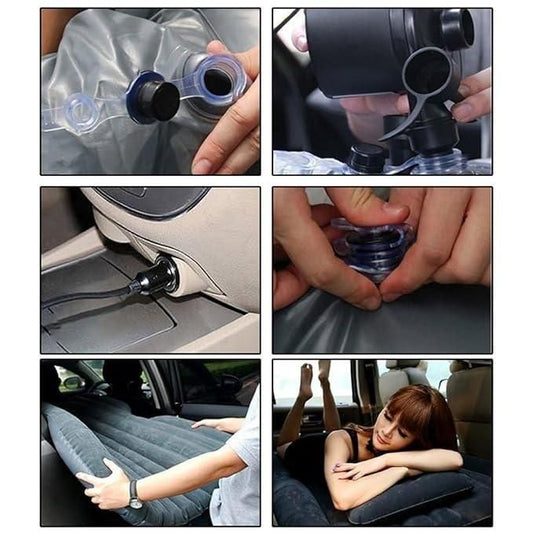 Car Travel Bed Mattress with 2 Air Pillows – Inflatable Portable PVC Flocking Foldable Car Sleeping Mattress | SFYKART