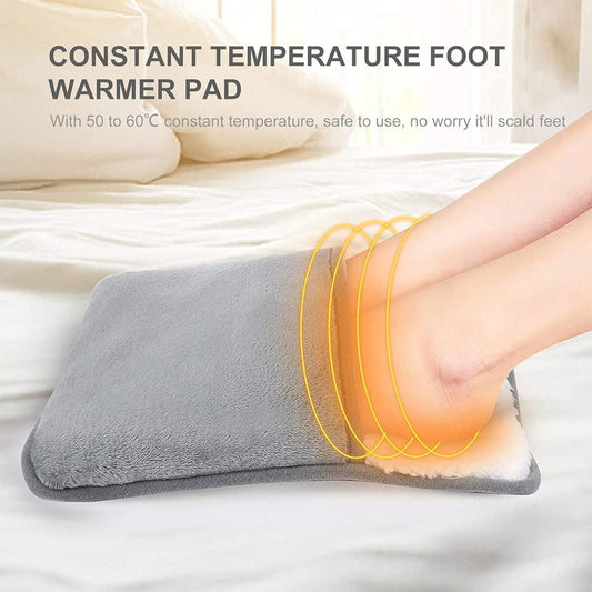 Lightweight USB Electric Foot Heating Pad – Winter Heated Foot Warmer with Large Pocket Design | SFYKART
