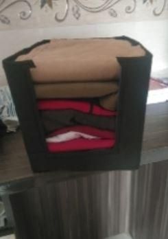 Soft Cloth Shirt Organizer (Pack of 3) – Non-Woven Foldable Wardrobe Storage Box for Shirts, Clothes & Undergarments | SFYKART