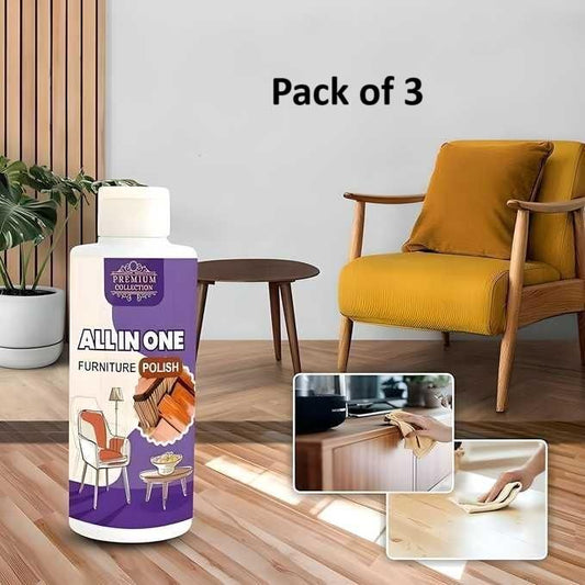Polish Furniture Cleaner & Shiner – Wood Floor Coating & Cleaning Solution 100ml (Pack of 3) | SFYKART