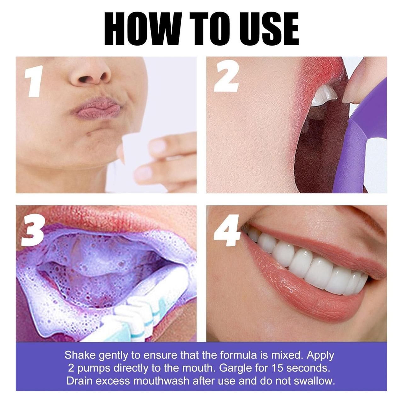 Lanthome Teeth Whitening Mousse V34 Whiten 50ml – Daily Use Tooth Foam for Stain Removal & Bright Smile (Pack of 1/2) | SFYKART