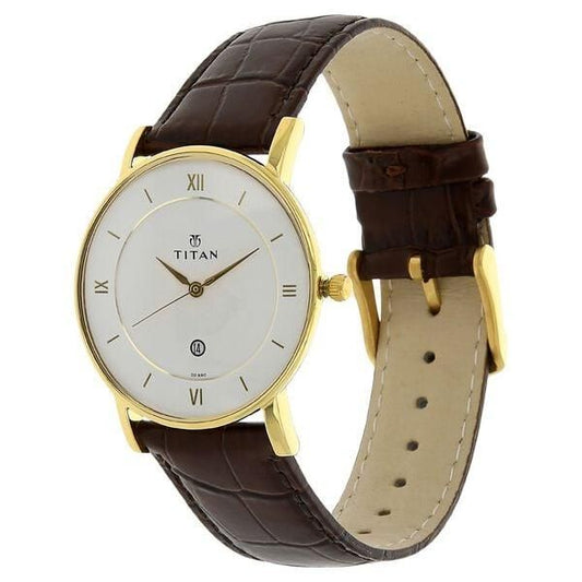 Exclusive Premium Watch – Brown Strap Stainless Steel Analog Wristwatch for Men | SFYKART