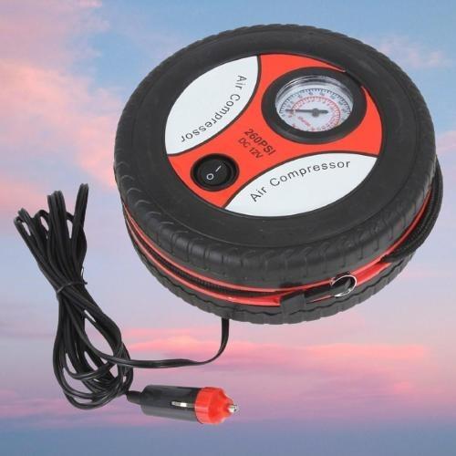 Automatic Car Air Compressor Pump – 12V High Power Tyre Inflator with 260 PSI Pressure Gauge | SFYKART